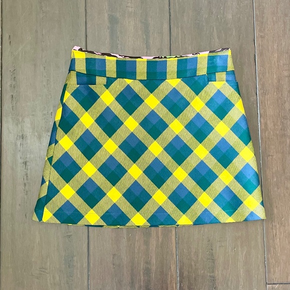 SALE! DEMA (San Francisco) 100% Wool, A-Line Mini Skirt, Lined, Pockets~Sz L - Picture 1 of 9